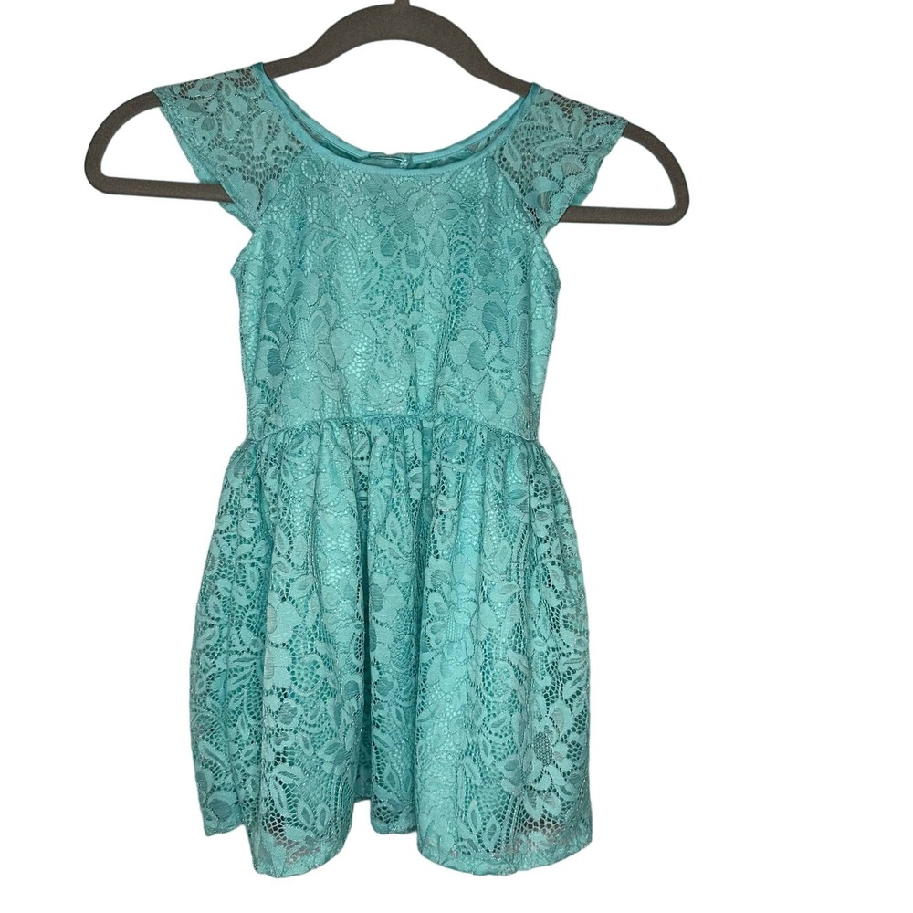 EUC Easter Children’s Place Toddler Girls Size 4T Short Sleeve Flowy Lace Dress